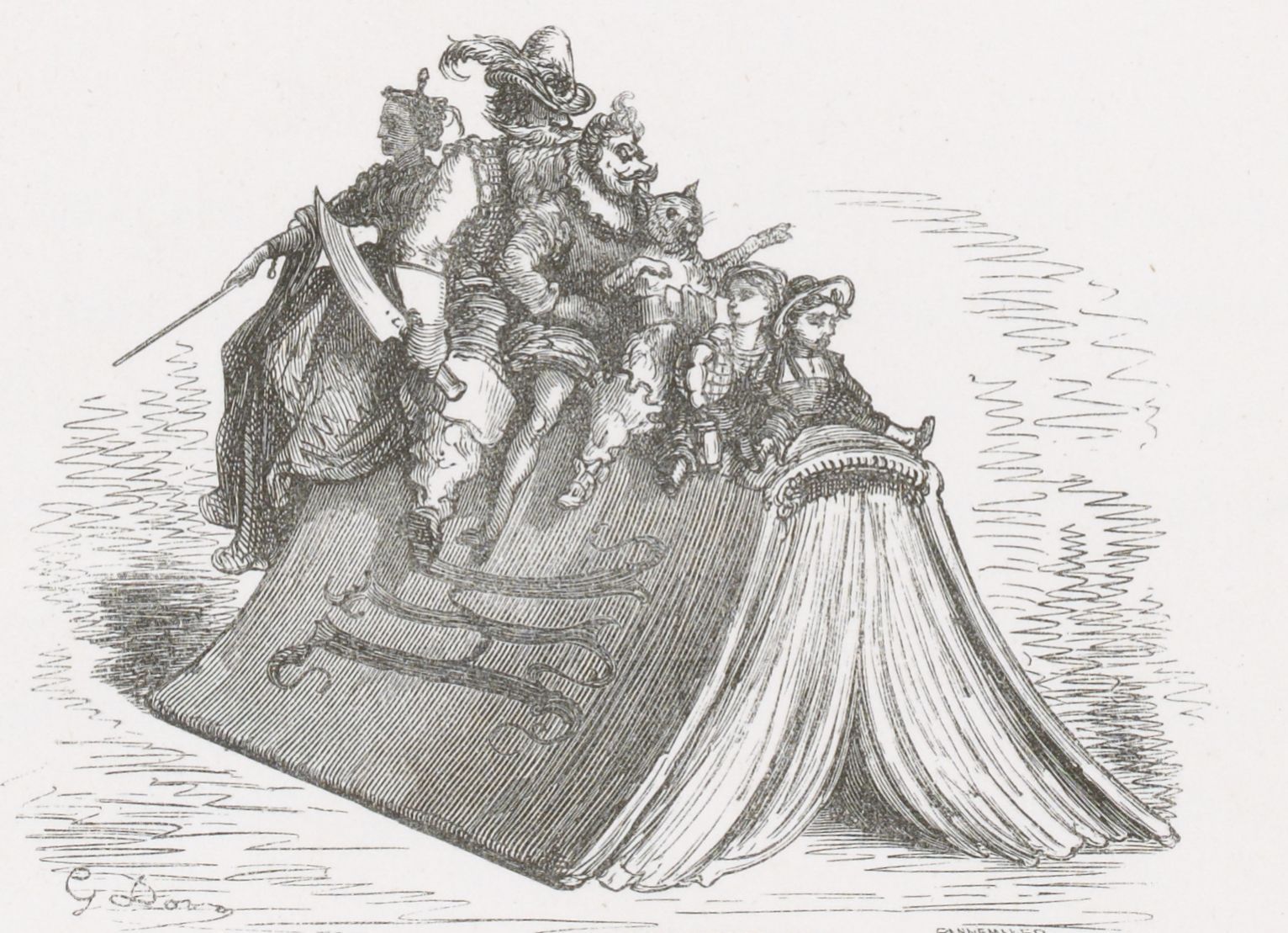 Vignette des Contes de Perrault illustré par Gustave Doré Vignette des Contes de Perrault illustré par Gustave Doré