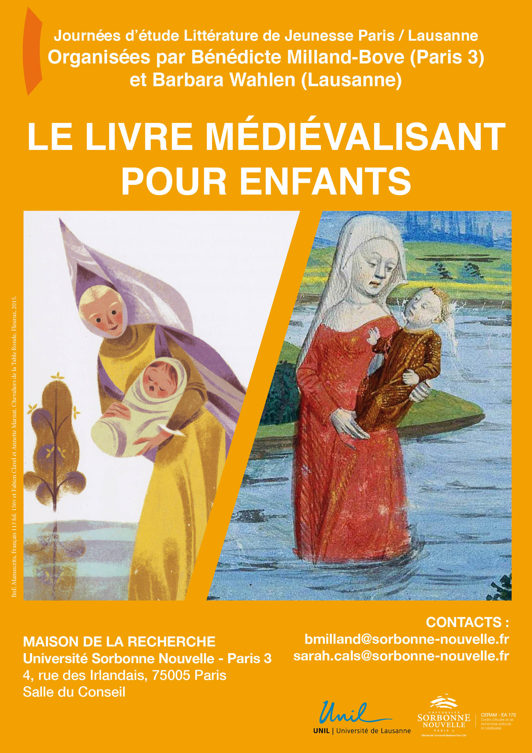 Journée d'étude "Le livre médiévalisant pour enfants" Journée d'étude "Le livre médiévalisant pour enfants"