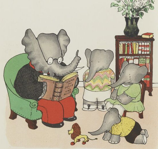 Jean de Brunhoff, ABC de Babar. Editions du Jardin des modes, 1934. Disponible sur Gallica Jean de Brunhoff, ABC de Babar. Editions du Jardin des modes, 1934. Disponible sur Gallica