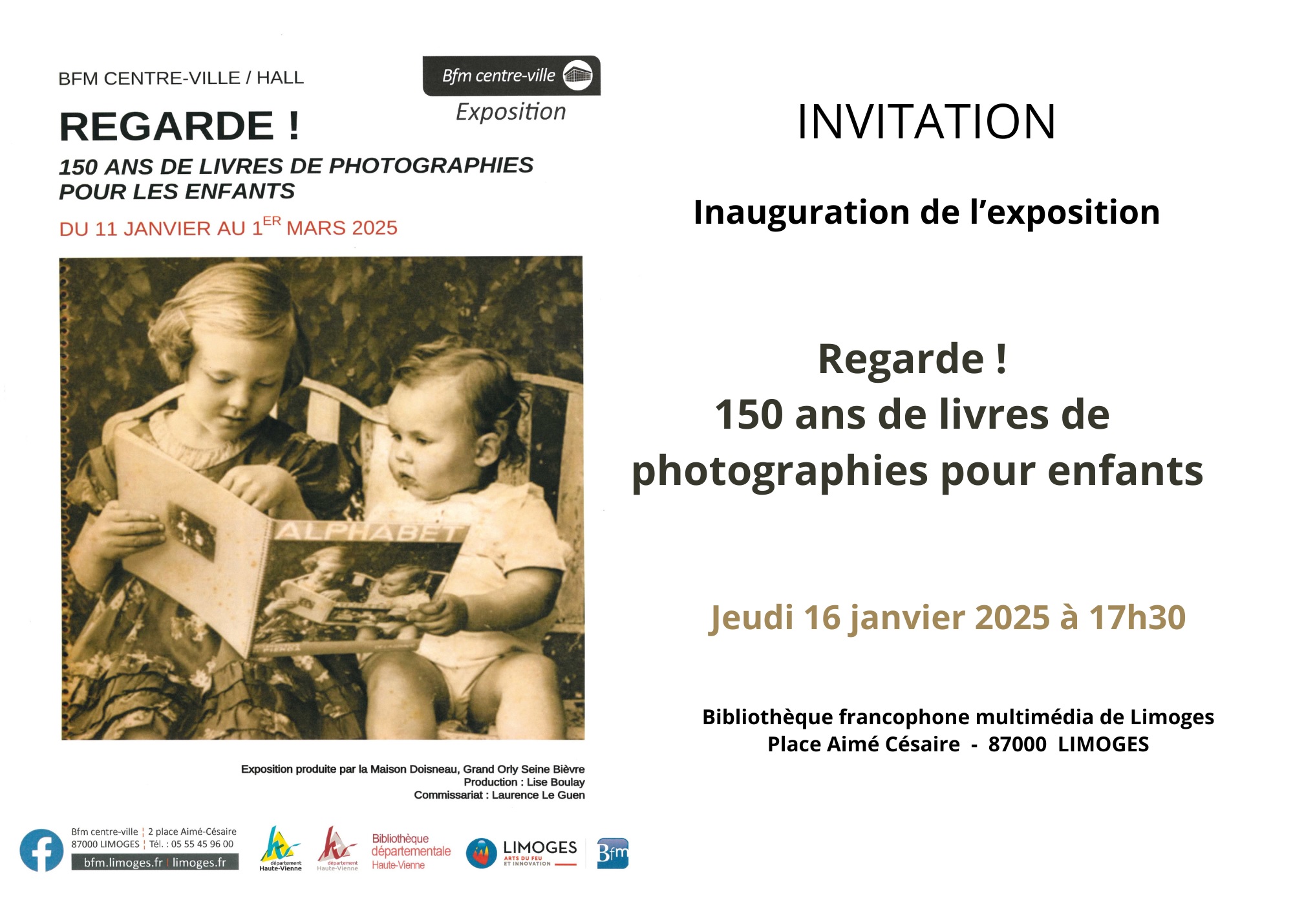 Exposition "Regarde ! 150 ans de livres de photographies pour enfants"