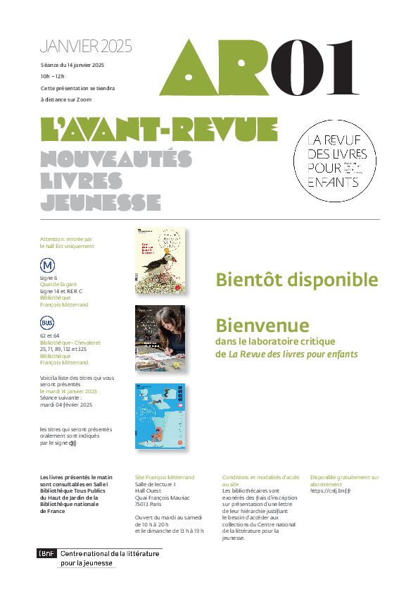 L'Avant-Revue 01-janvier 2025