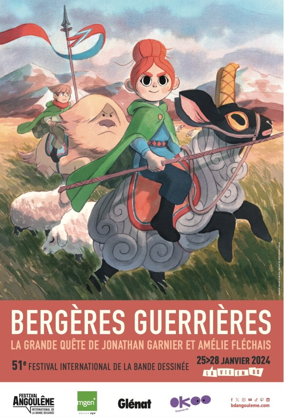 Affiche de l'expoition Bergères guerrières