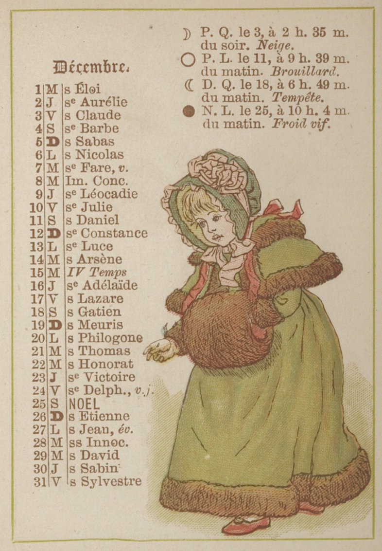 Almanach de Kate Greenaway, Hachette (Paris). 1886