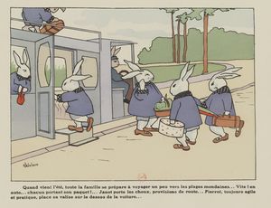 Histoire de six petits lapins, Henriette Delalain, (1886-1945). 1918