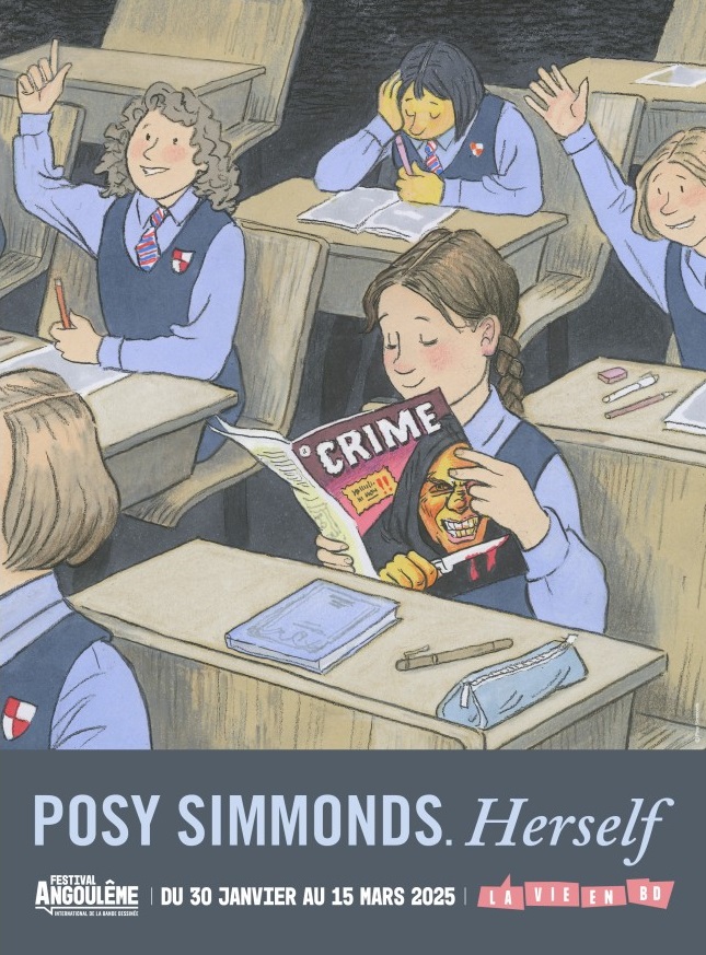 Posy Simmonds. Herself : affiche de l'exposition