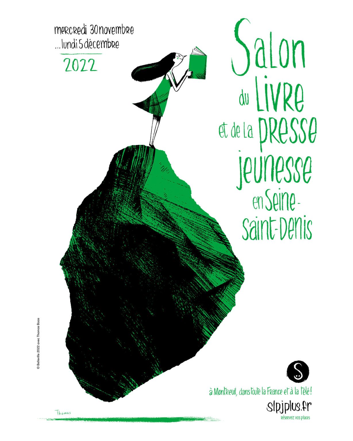 Affiche 38e édition du Salon du livre et de la presse jeunesse en Seine-Saint-Denis 