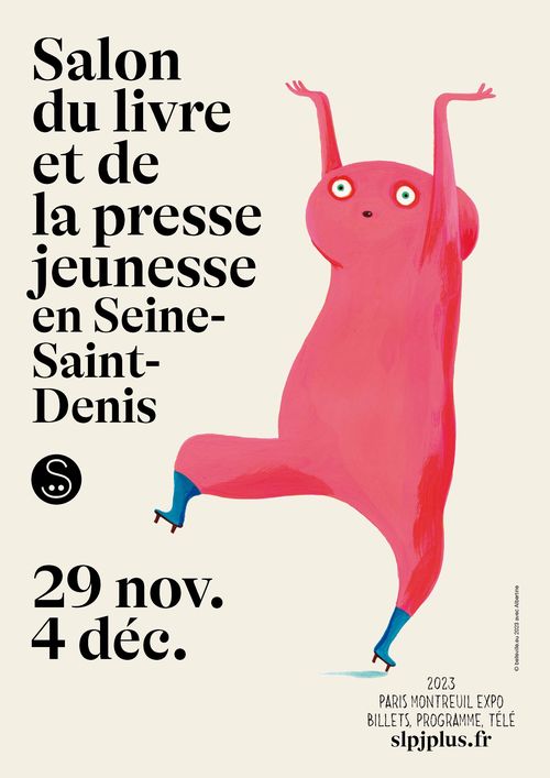 Affiche Salon du livre et de la presse jeunesse en Seine-Saint-Denis 2023
