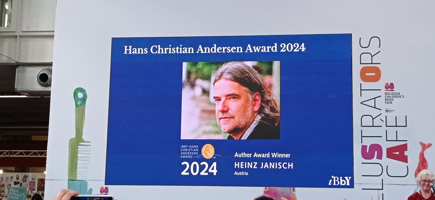 Heinz Janisch, lauréat du prix andersen 2024 (auteur), annoncé à la Foire de Bologne