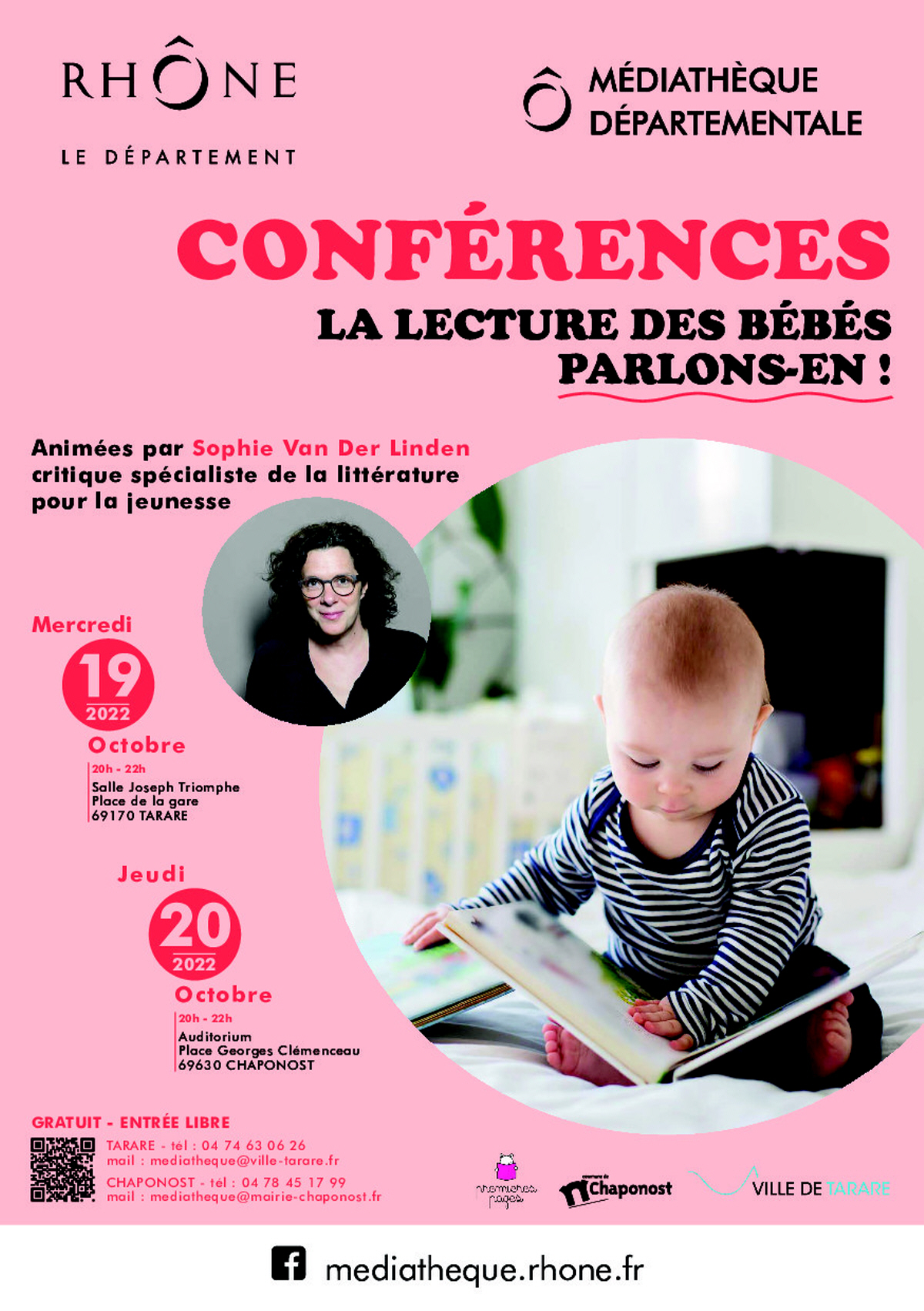 Conférences "La lecture des bébés, parlons-en !"