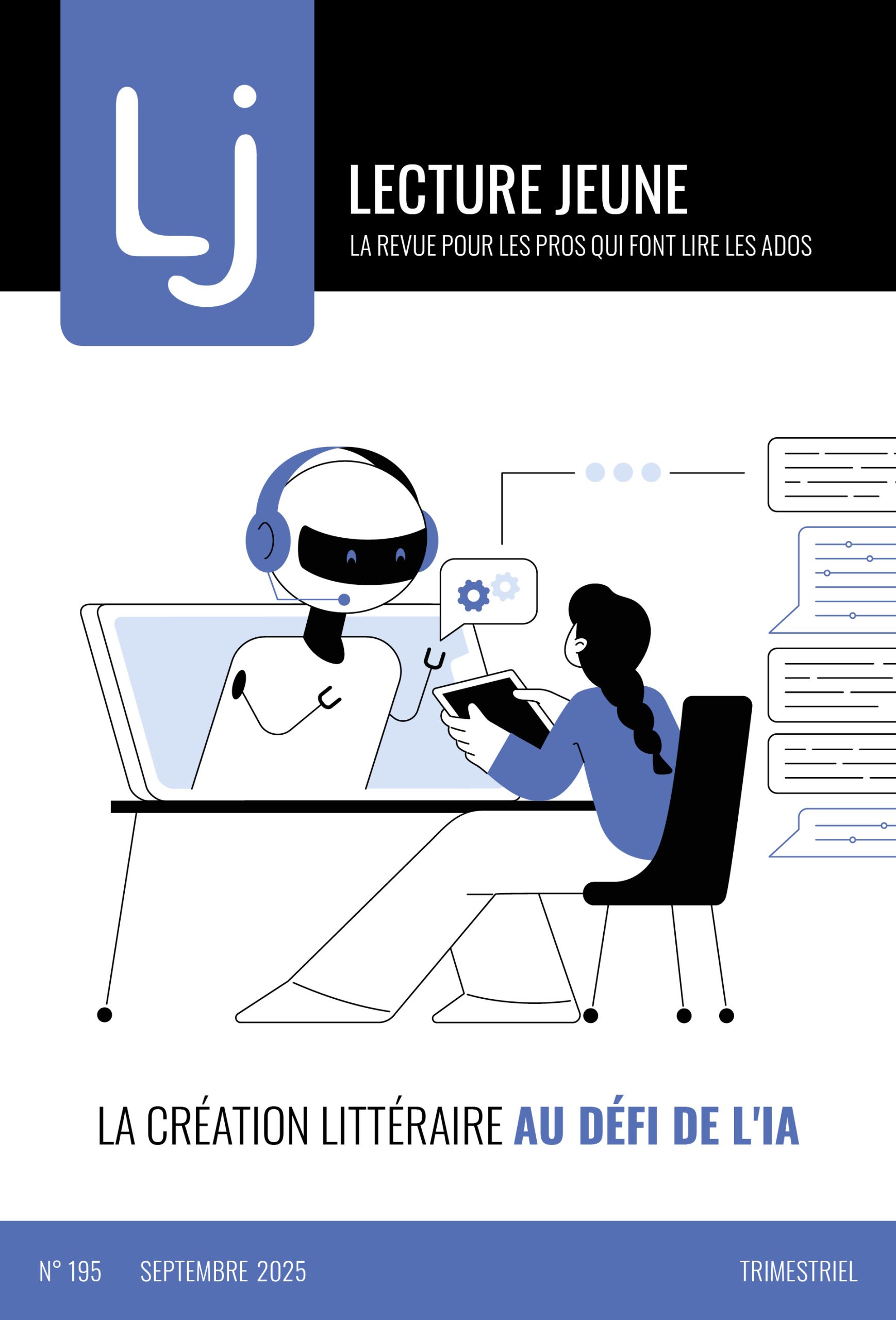 Couverture : Lecture jeune, n° 195, Septembre 2025