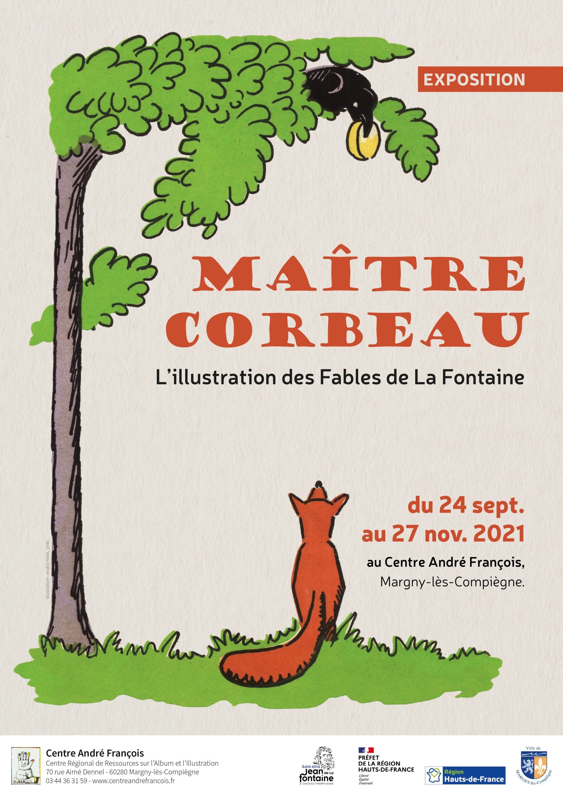 Exposition "Maître Corbeau : l'illustration des Fables de La Fontaine"