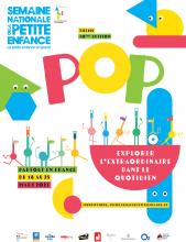 Affiche 10ème édition de la Semaine Nationale de la Petite Enfance 