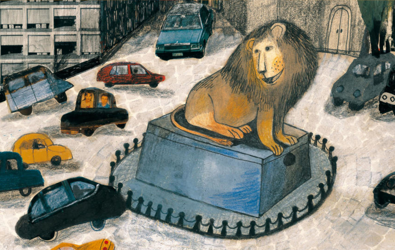 Exposition "Un lion à Paris de Beatrice Alemagna"